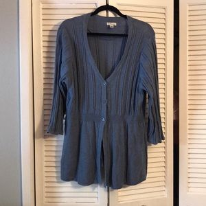 Croft & Barrow cardigan with 3/4 sleeves EUC